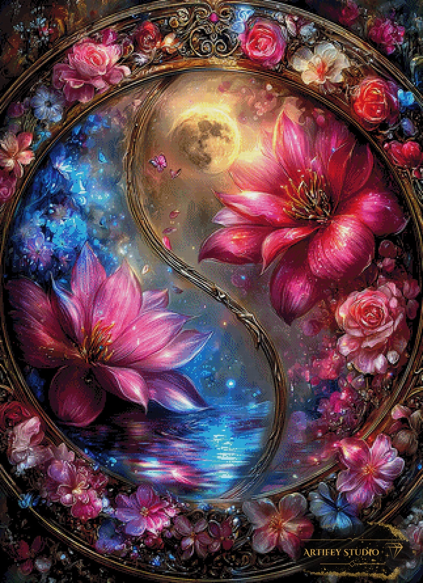 Cosmic Balance by Mirael 80x110 mit 340 Farben