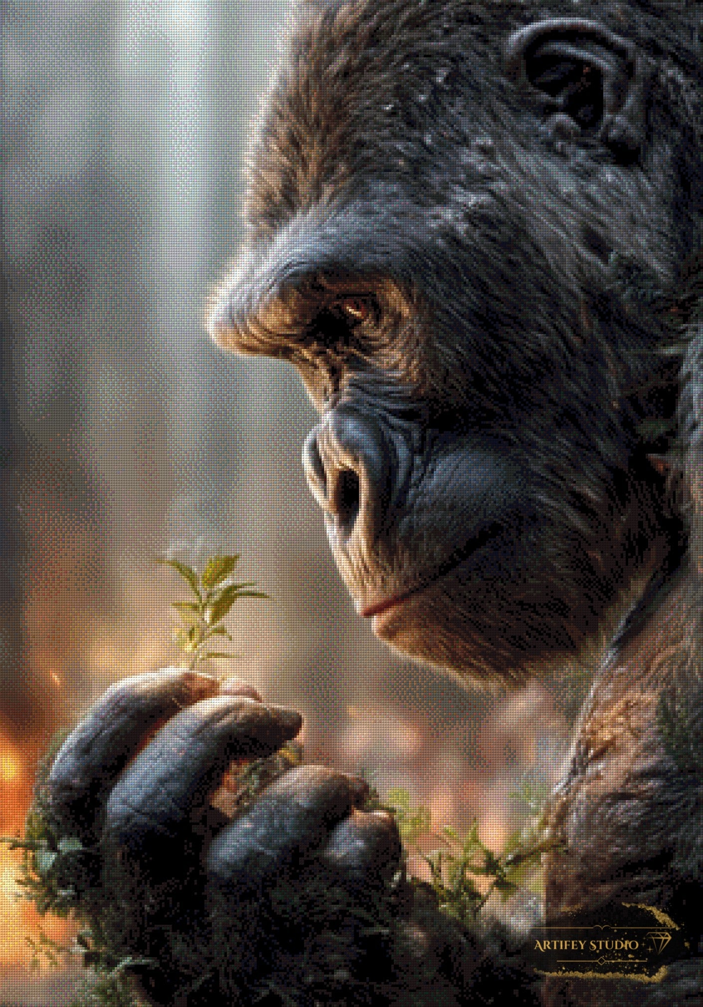 Hoffnung by Salzkatze 70x100 mit 170 Farben