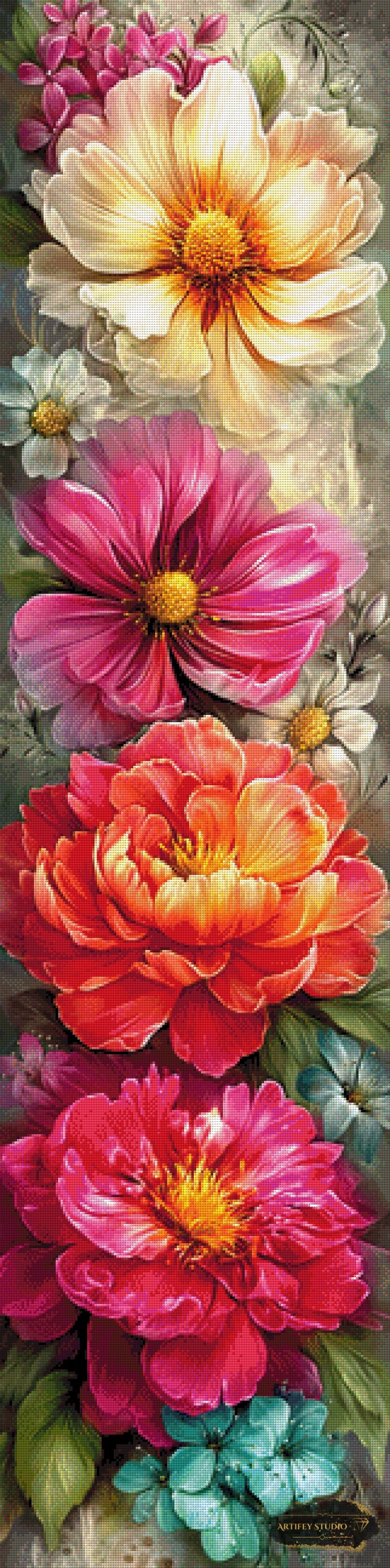 Blumenpoesie by Artifey 40x160 mit 340 Farben