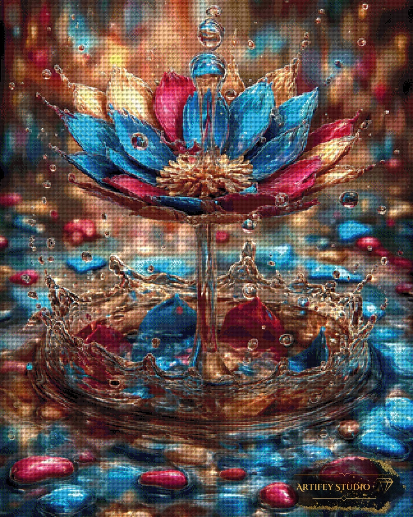 Splash of Creation by Mirael 80x100 mit 290 Farben