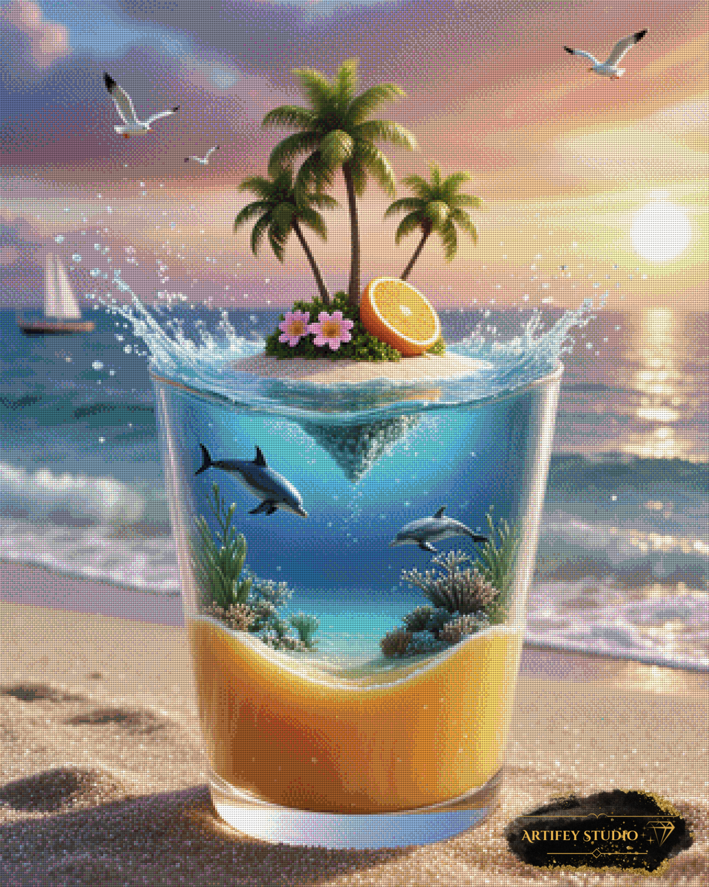 Glass ocean by DIYnamite 80x100 mit 240 Farben