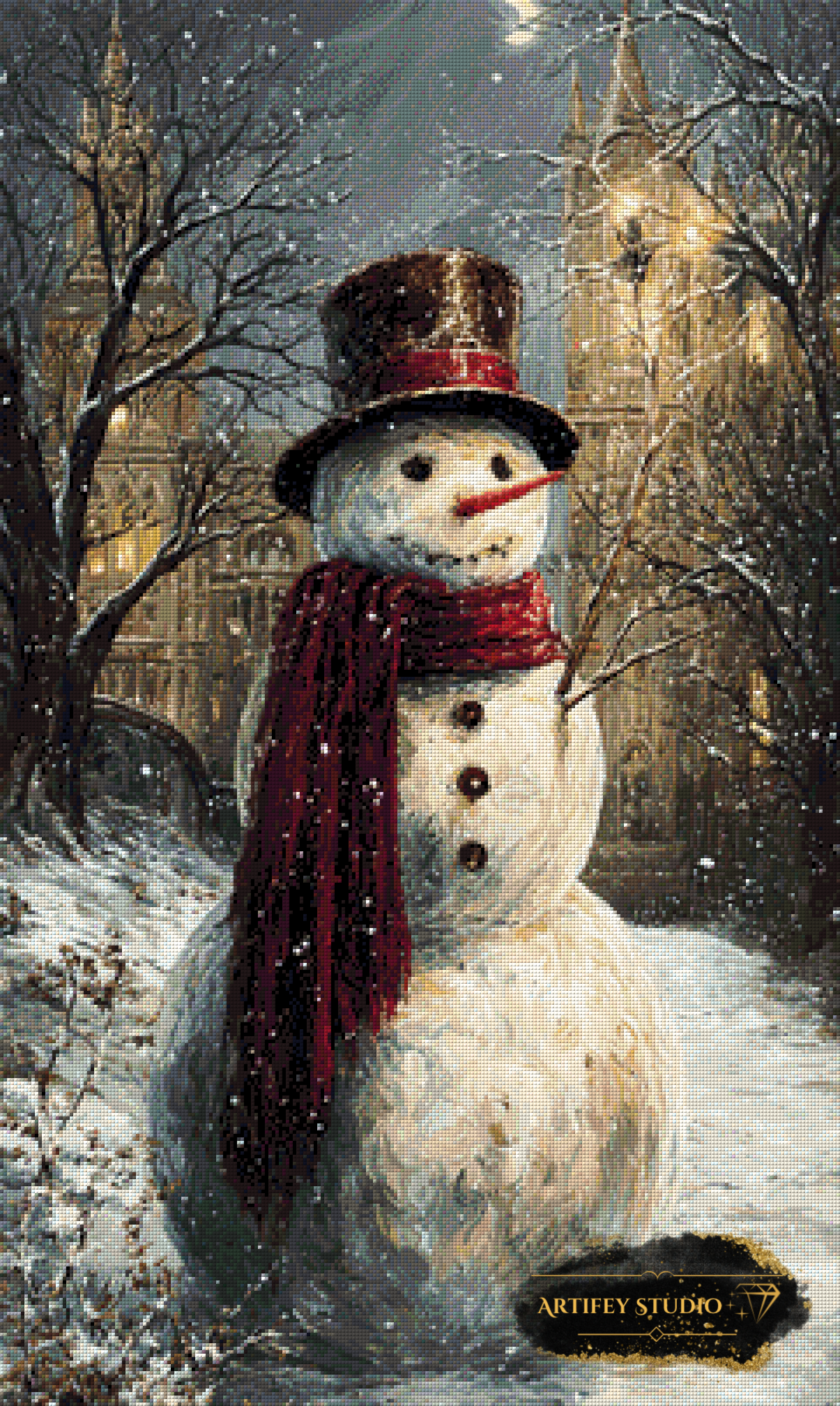 Snowman by Skyler 60x100 mit 130 Farben