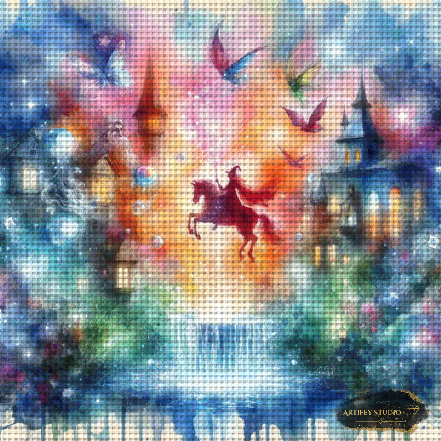 The spellbound Skyline by Artifey 90x90 mit 330 Farben