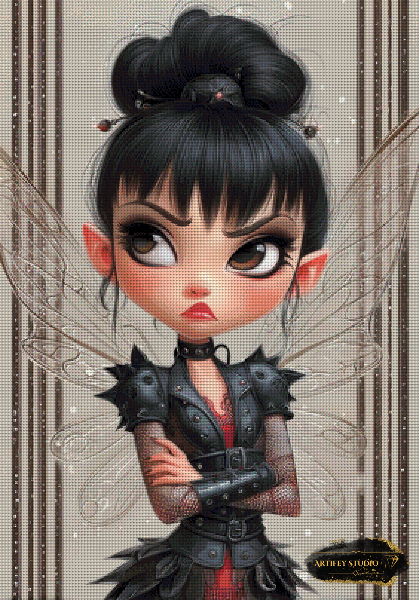 Mürrische Fee by Salzkatze 70x100 mit 120 Farben