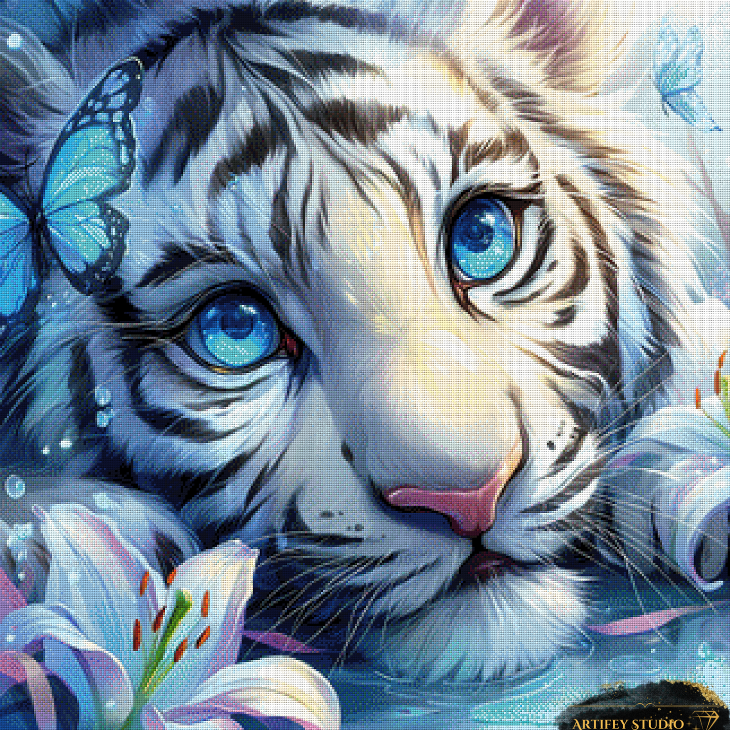 Eyes like the ocean by Artifey 80x80 mit 220 Farben