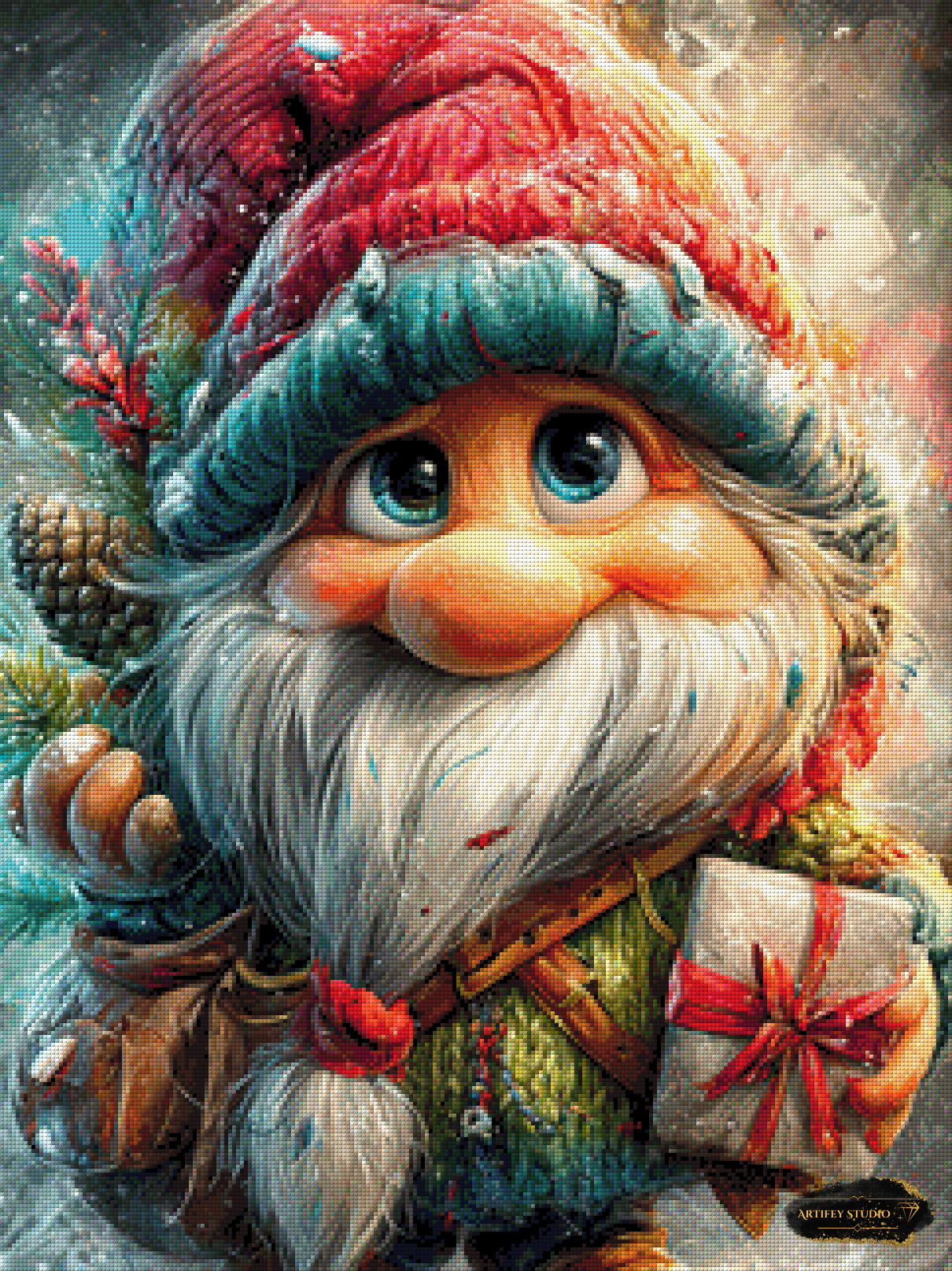 Wichtel Wunibald by Artifey 60x90 mit 260 Farben