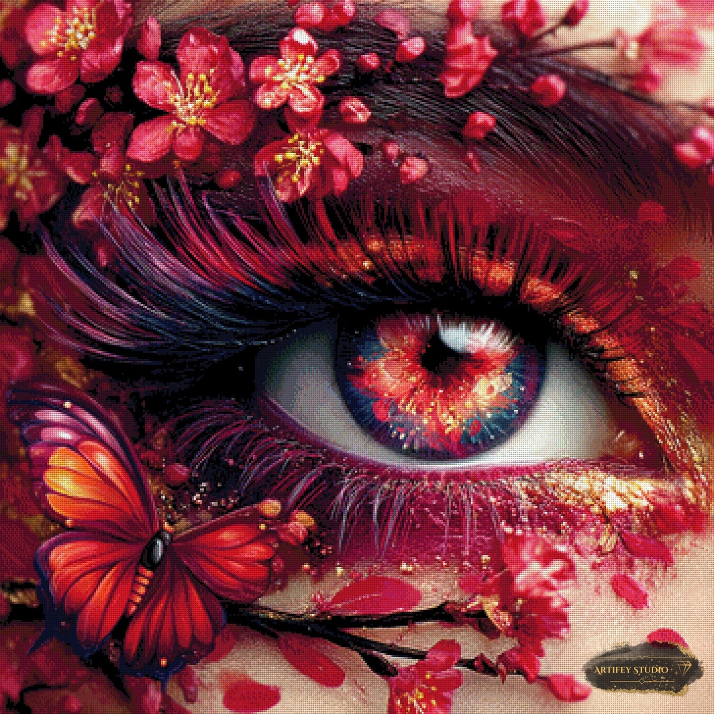 Kirschblütenblick by Artifey 90x90 mit 260 Farben