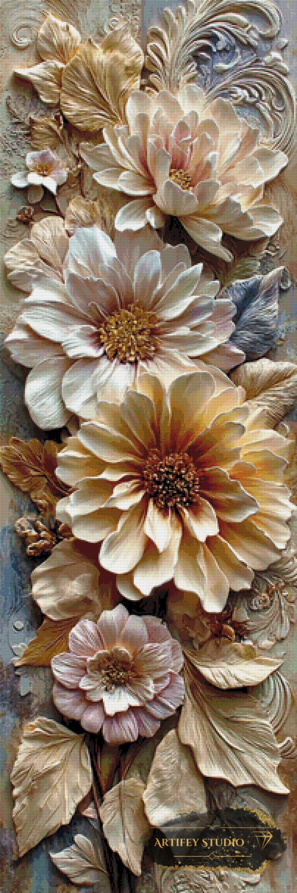 3D flowers by Morrigan 50x150 mit 160 Farben