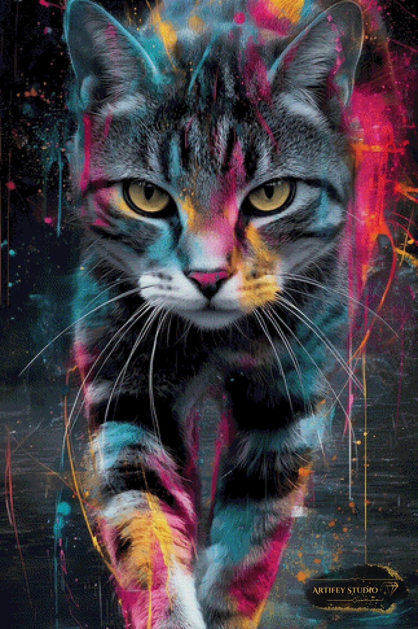 Auf leisen Pfoten by Salzkatze 80x120 mit 270 Farben