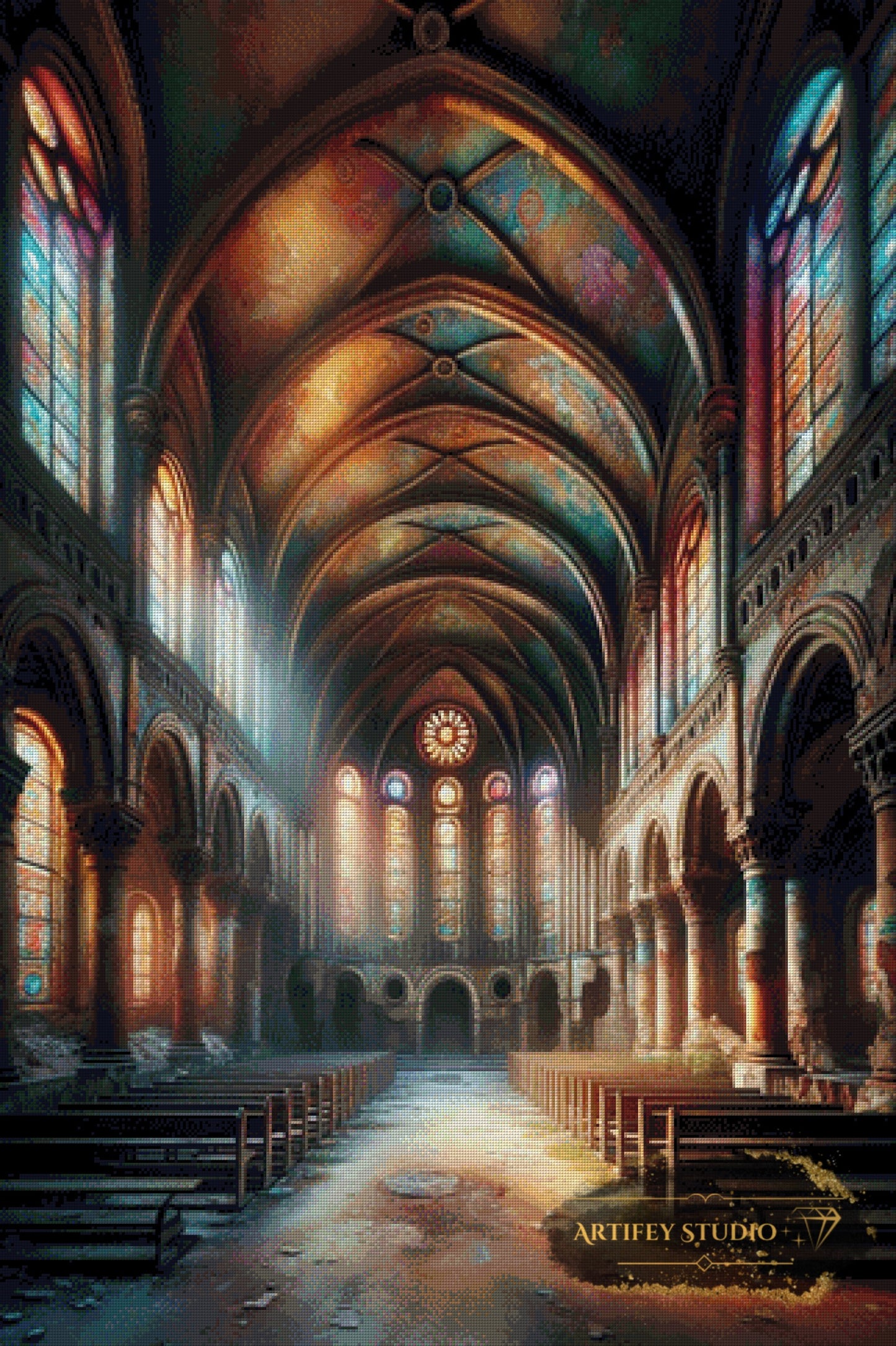 The old church by DIYnamite 80x120 with 230 colors
