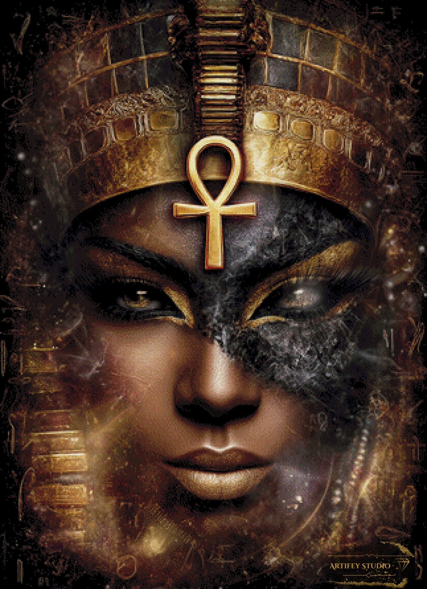 Nefertiti der Nacht by LaViie 80x110 mit 125 Farben