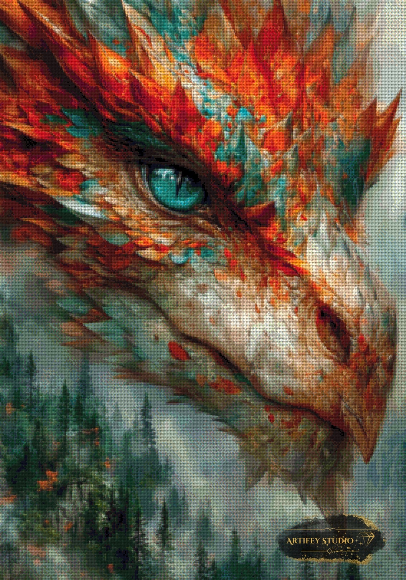 Jade watch over the eternities by Skyler 70x100 mit 200 Farben