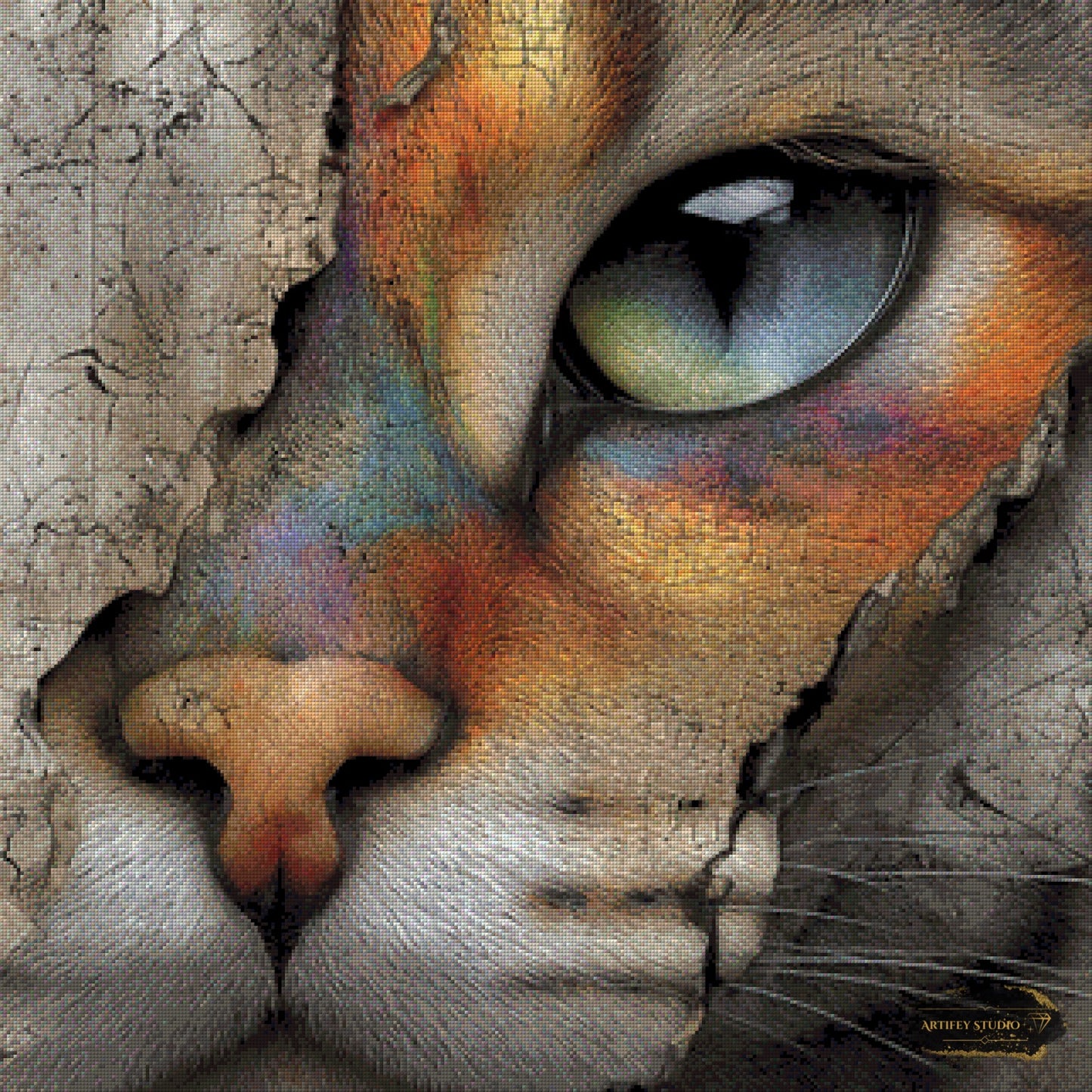 Cat by Morrigan 80x80 mit 150 Farben