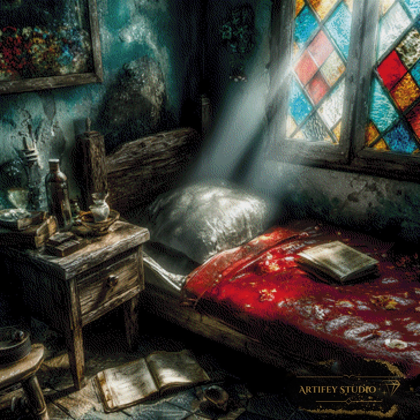 The old Bedroom by Skyler in 90x90 mit 240 Farben