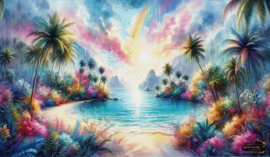 Bunte Oase by Artifey 120x70 mit 340 Farben