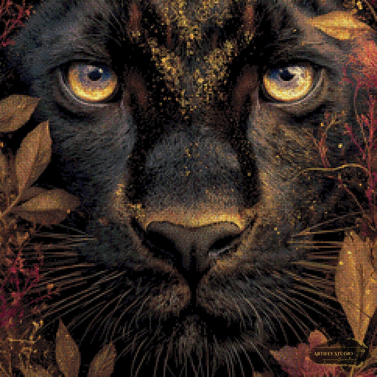 Black Hunter by Morrigan 60x60 mit 100 Farben