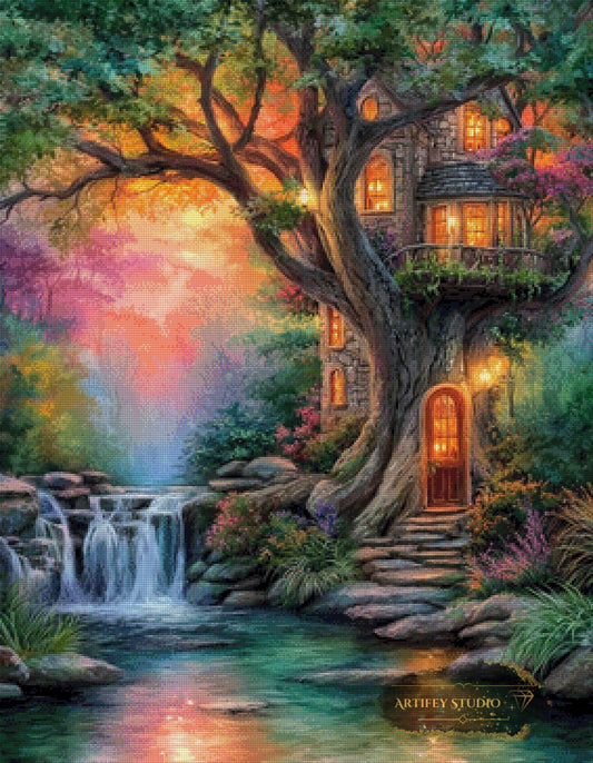 Magisches Baumhaus by Salzkatze 70x90 mit 270 Farben