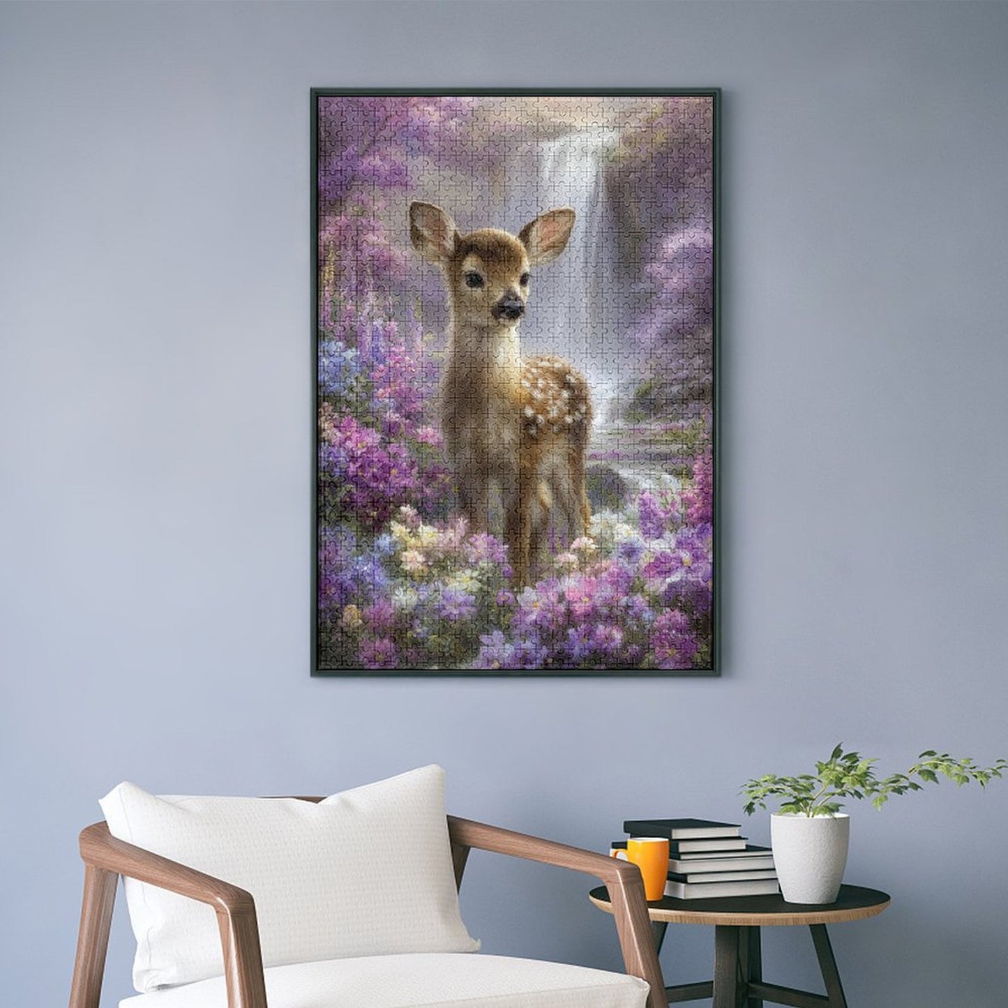 Rehkitz im Blumenfeld by Salzkatze Jigsaw Puzzles