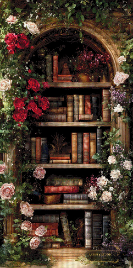 Altes Bücherregal by Salzkatze 60x120 mit 230 Farben