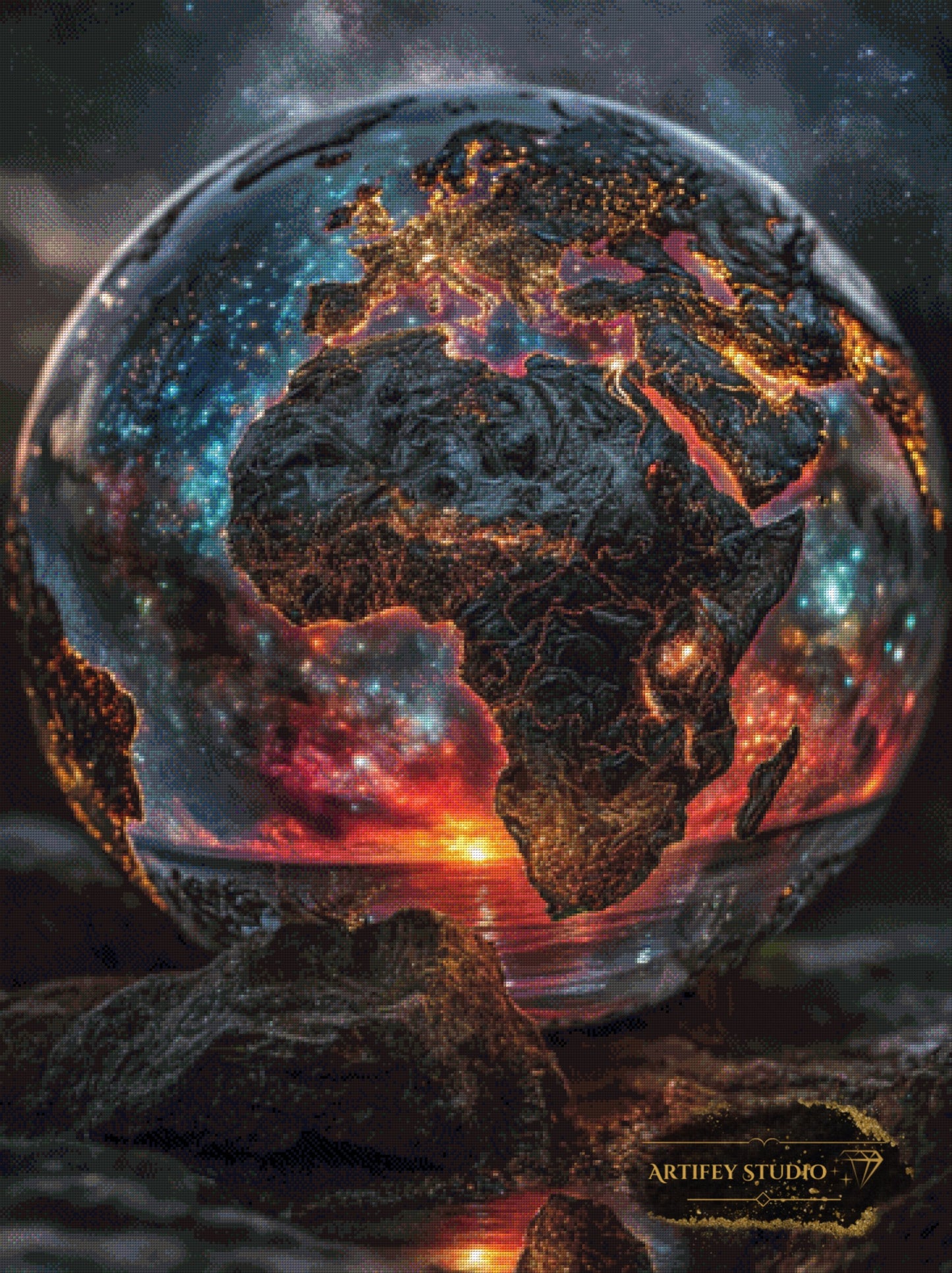 Earth by Morrigan 50x150 mit 220 Farben