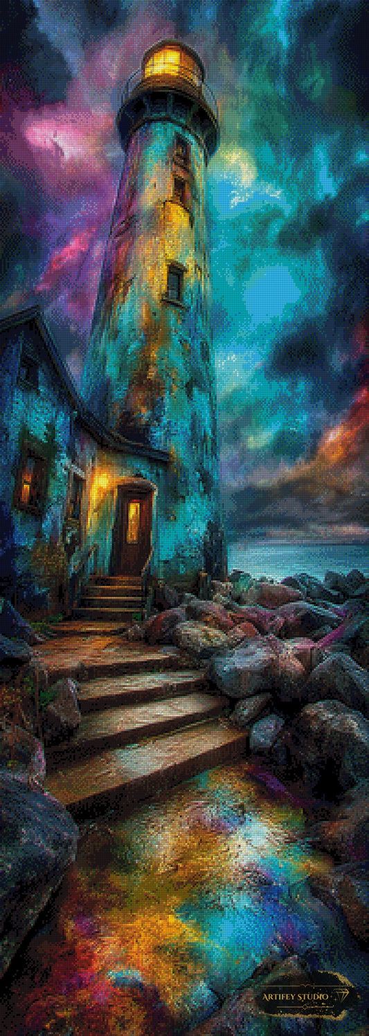 Colorful Lighthouse by Skyler 50x140 mit 280 Farben