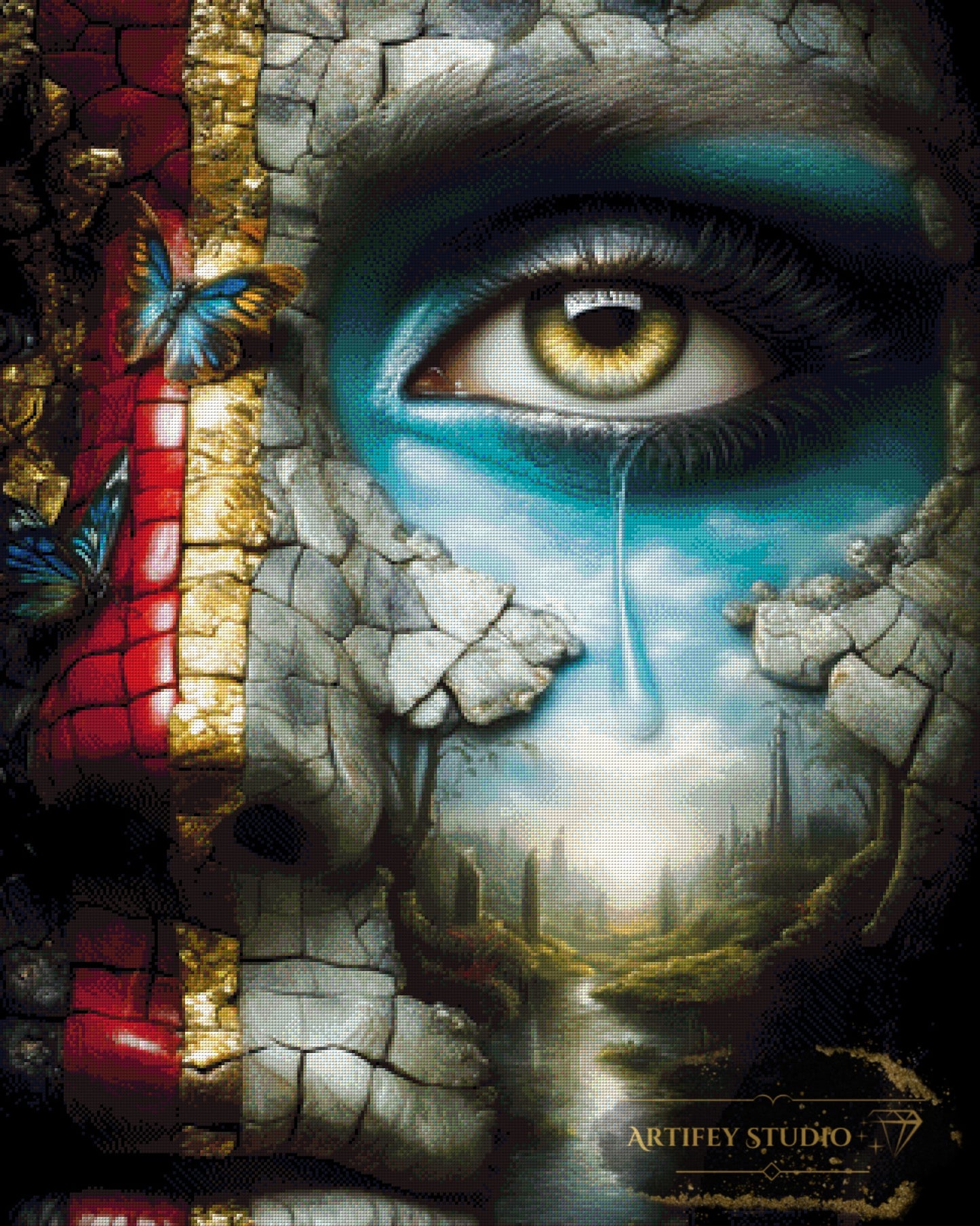 It was an empty world by Skyler 80x100 mit 220 Farben