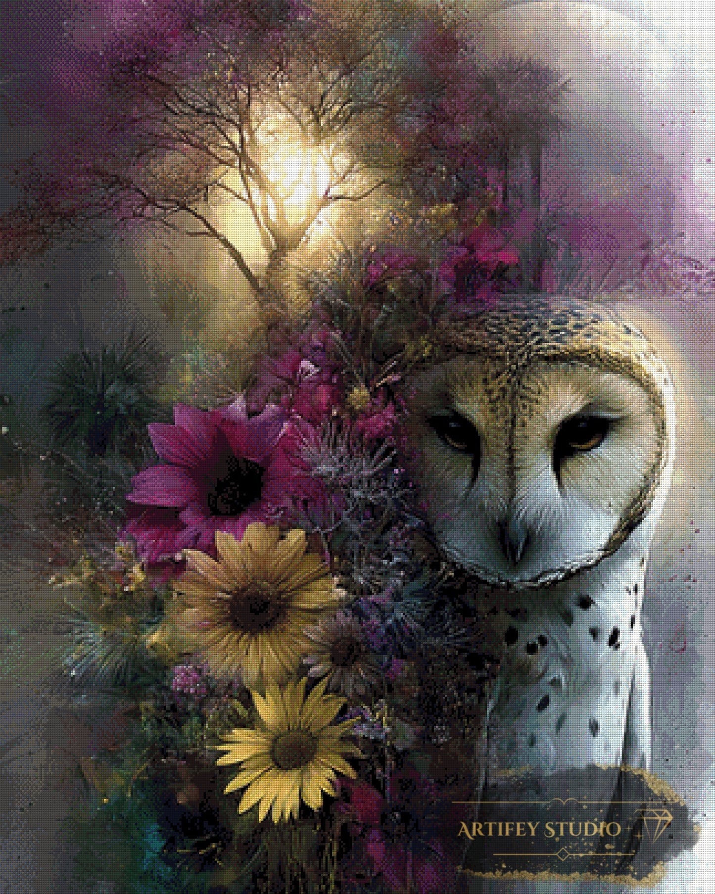 Snowy by Morrigan 80x100 mit 170 Farben