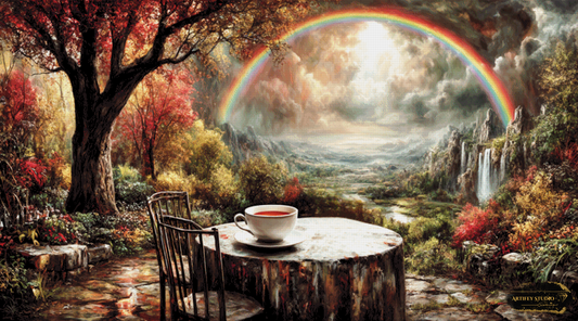 Teatime behind the rainbow by Morrigan 180x100 mit 230 Farben