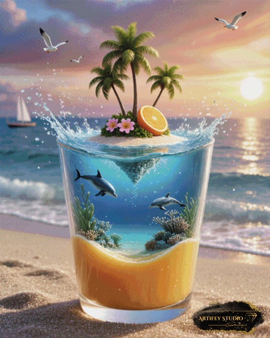 Glass ocean by DIYnamite 80x100 mit 240 Farben