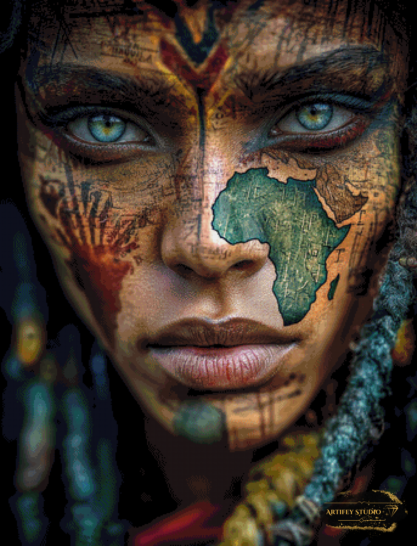 Africa by Morrigan 85x110 mit 200 Farben