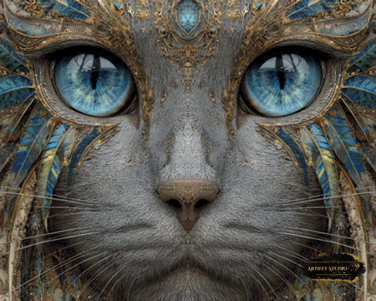 Blue by Morrigan 100x80 mit 160 Farben