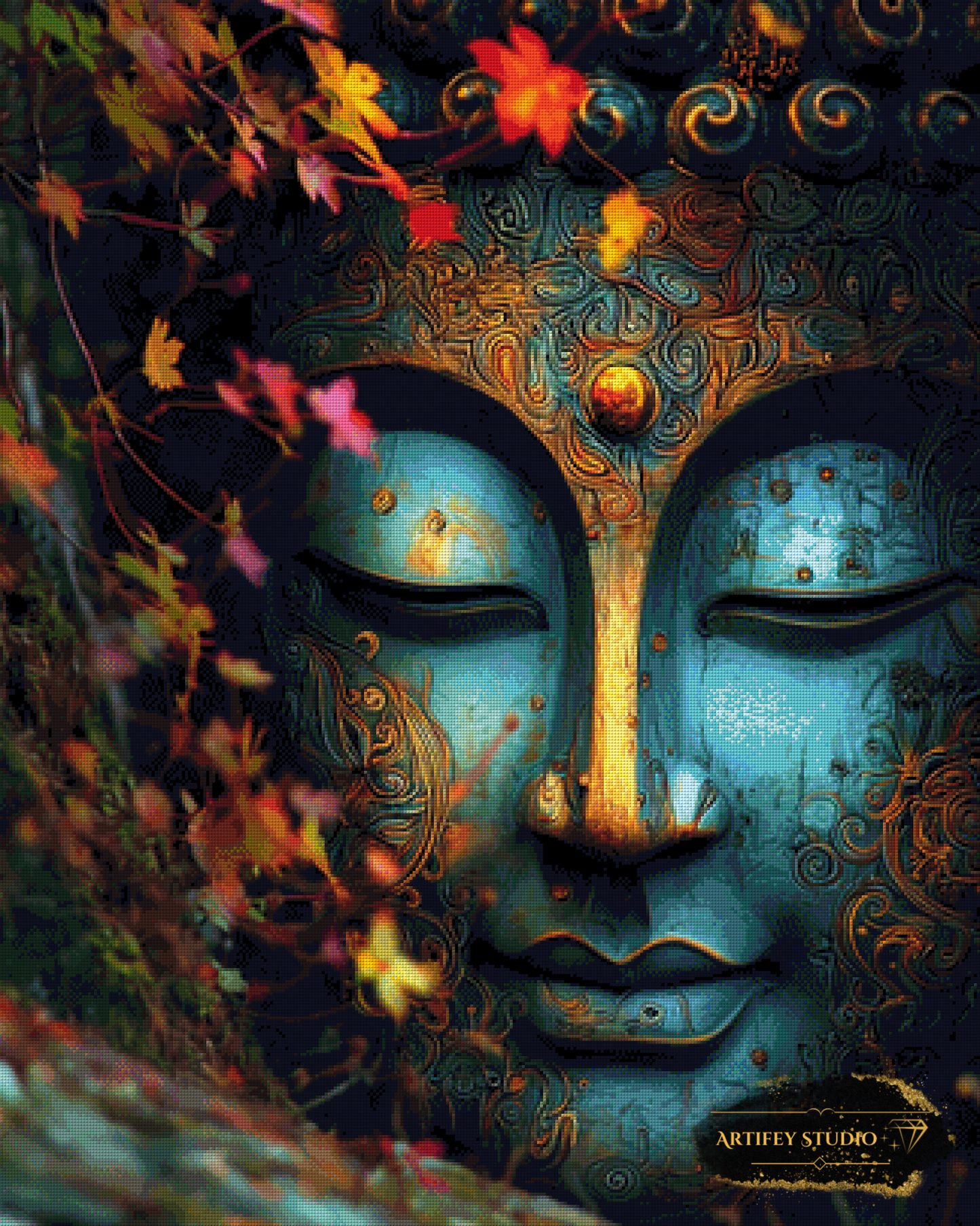 Buddha by Morrigan 80x100 mit 230 Farben