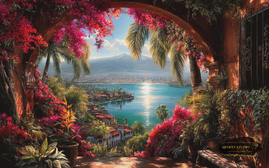 The Porch View by Artifey 160x100 mit 350 Farben