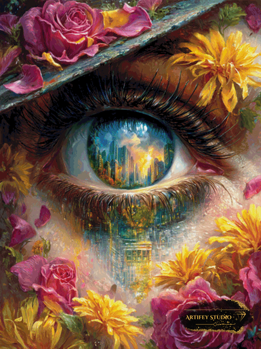 City Blick by Artifey 90x120 mit 370 Farben