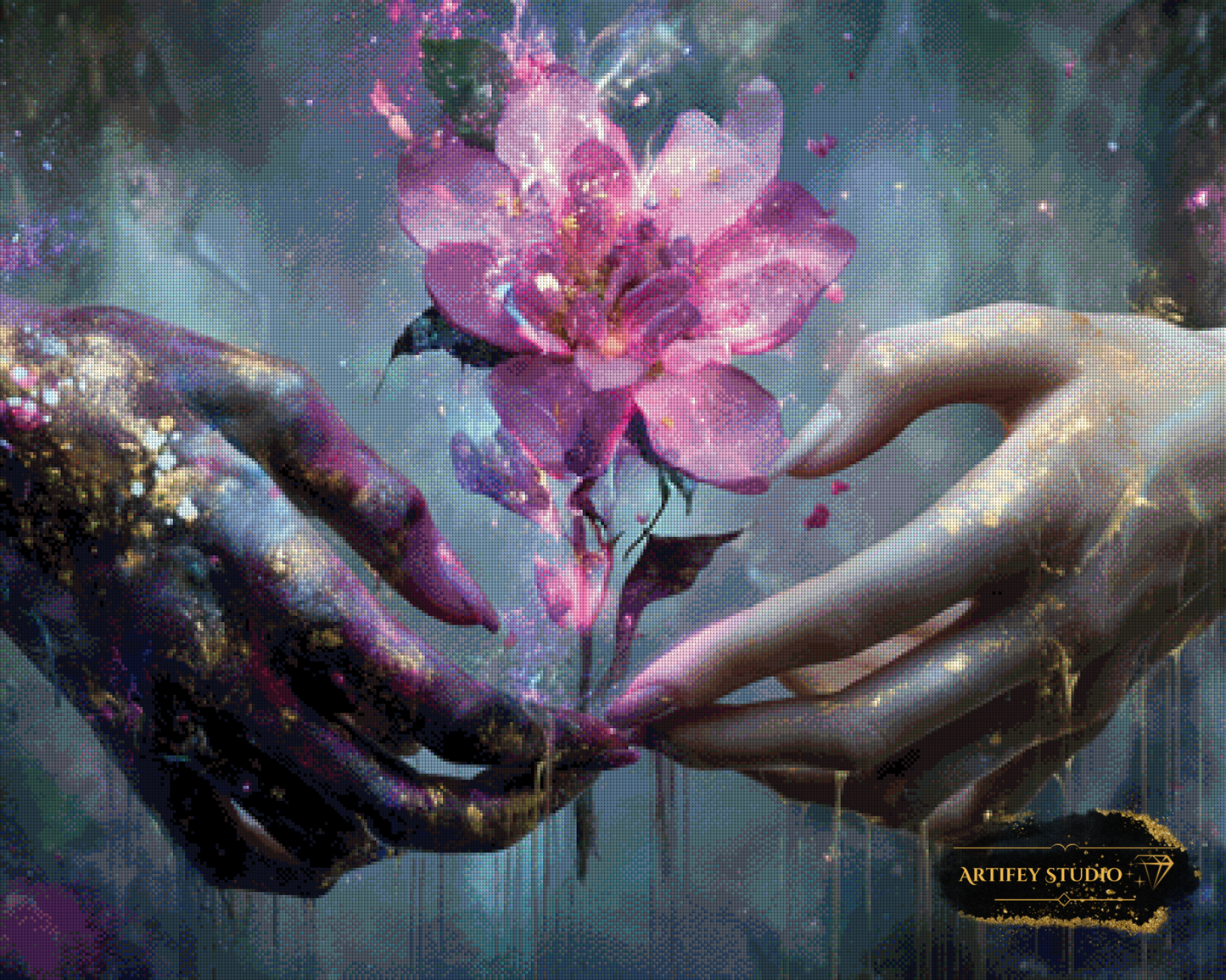 The first Love by Mirael 100x80 mit 210 Farben