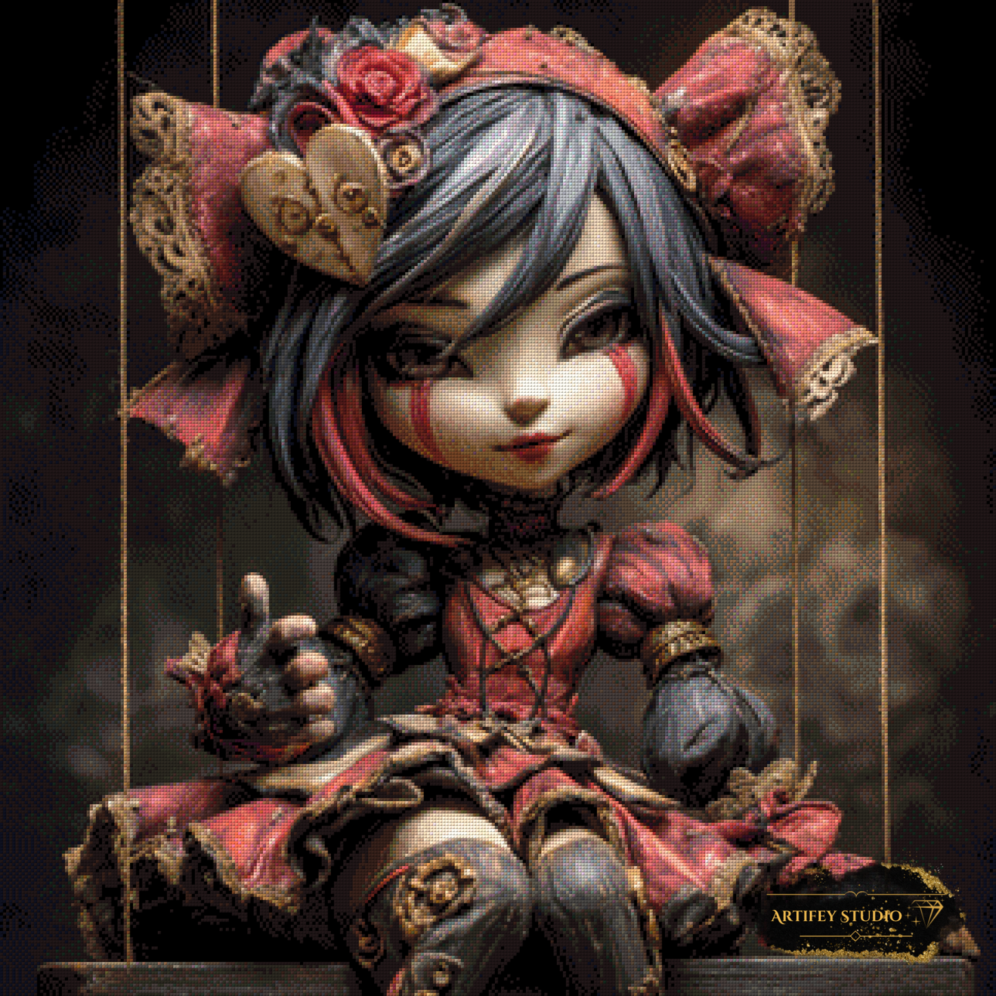 Worden Doll by Mirael 80x80 mit 150 Farben