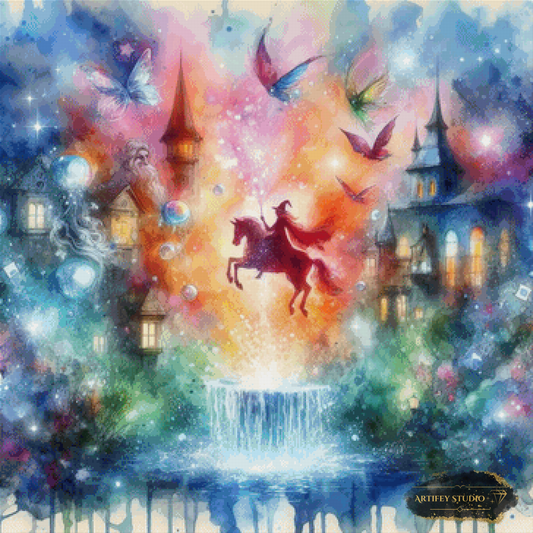 The spellbound Skyline by Artifey 90x90 mit 330 Farben