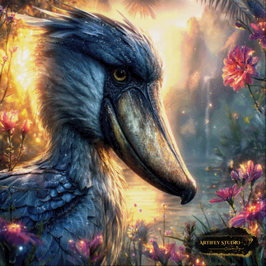 Schuhschnabel by Artifey 80x80 mit 280 Farben