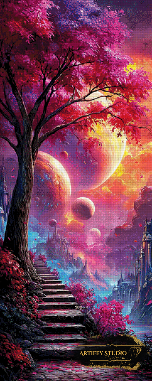 Path to the Unknown Sky by Artifey 60x150 mit 270 Farben