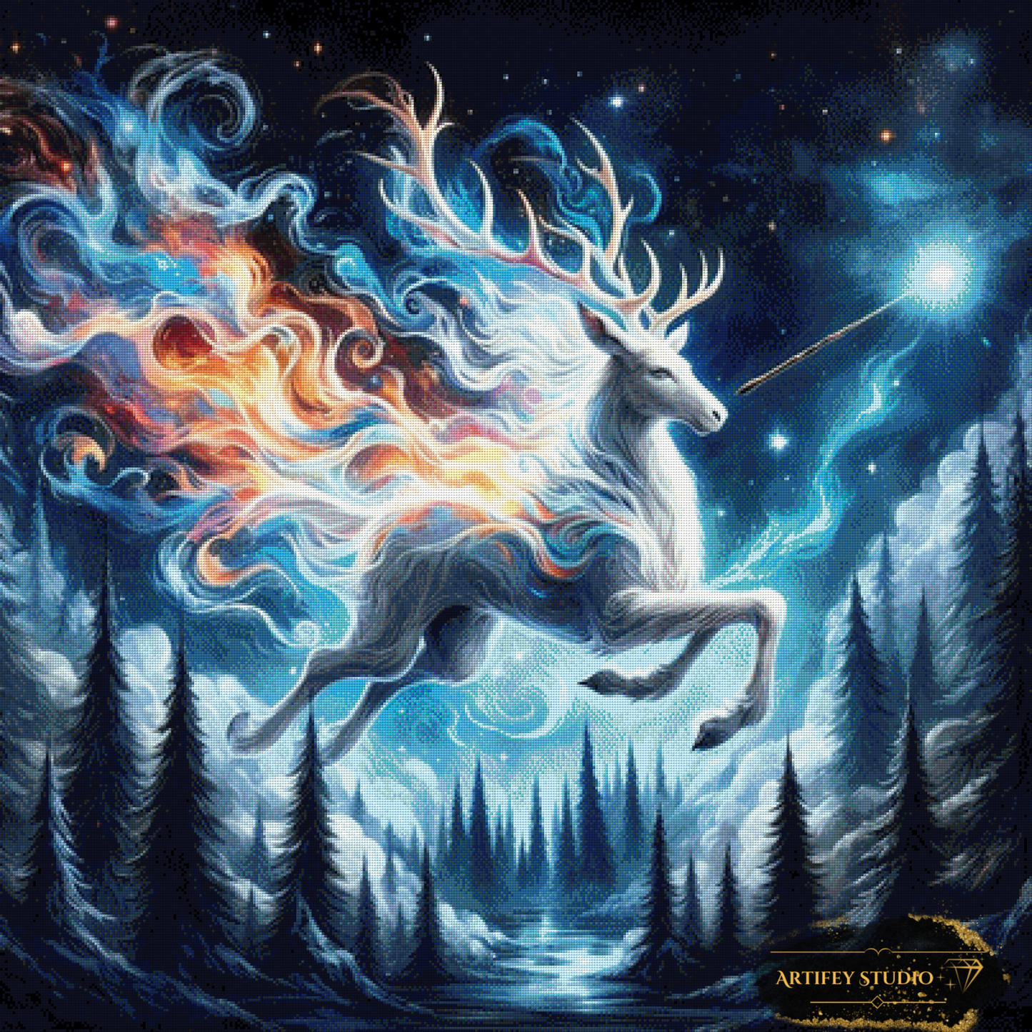 Zaubergalopp durch die Nact by Artifey 100x100 mit 210 Farben