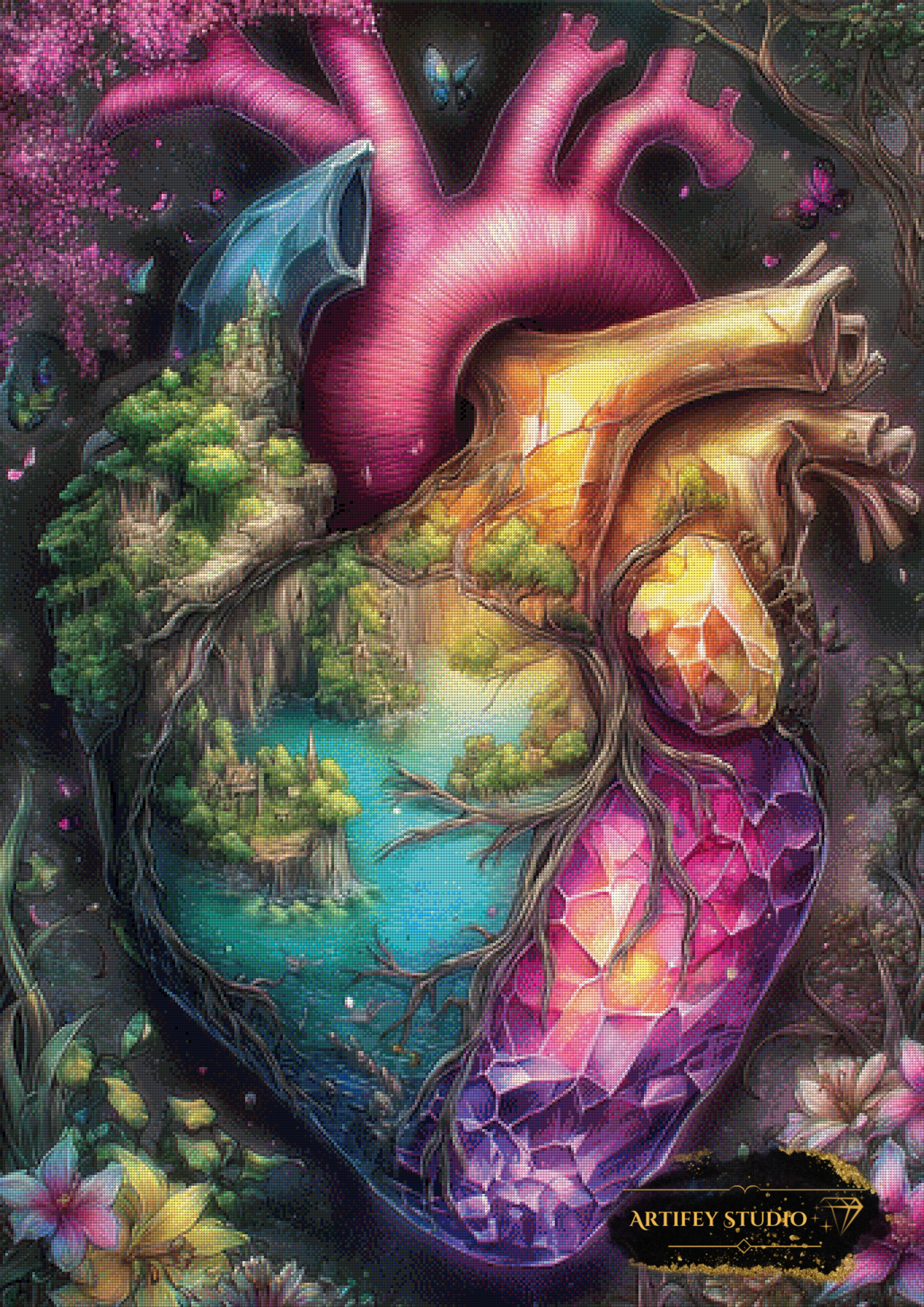 Prisma des Lebens by Salzkatze 85x120 mit 340 Farben