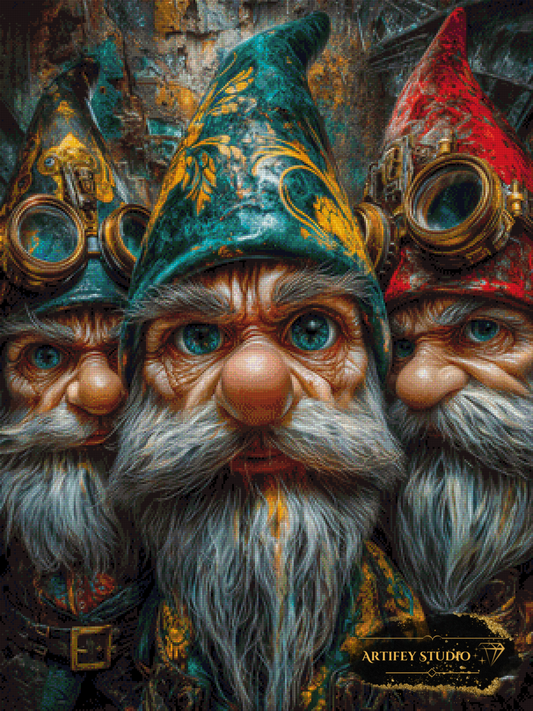 Old Gnomes of Insanity by Skyler 75x100 mit 210 Farben
