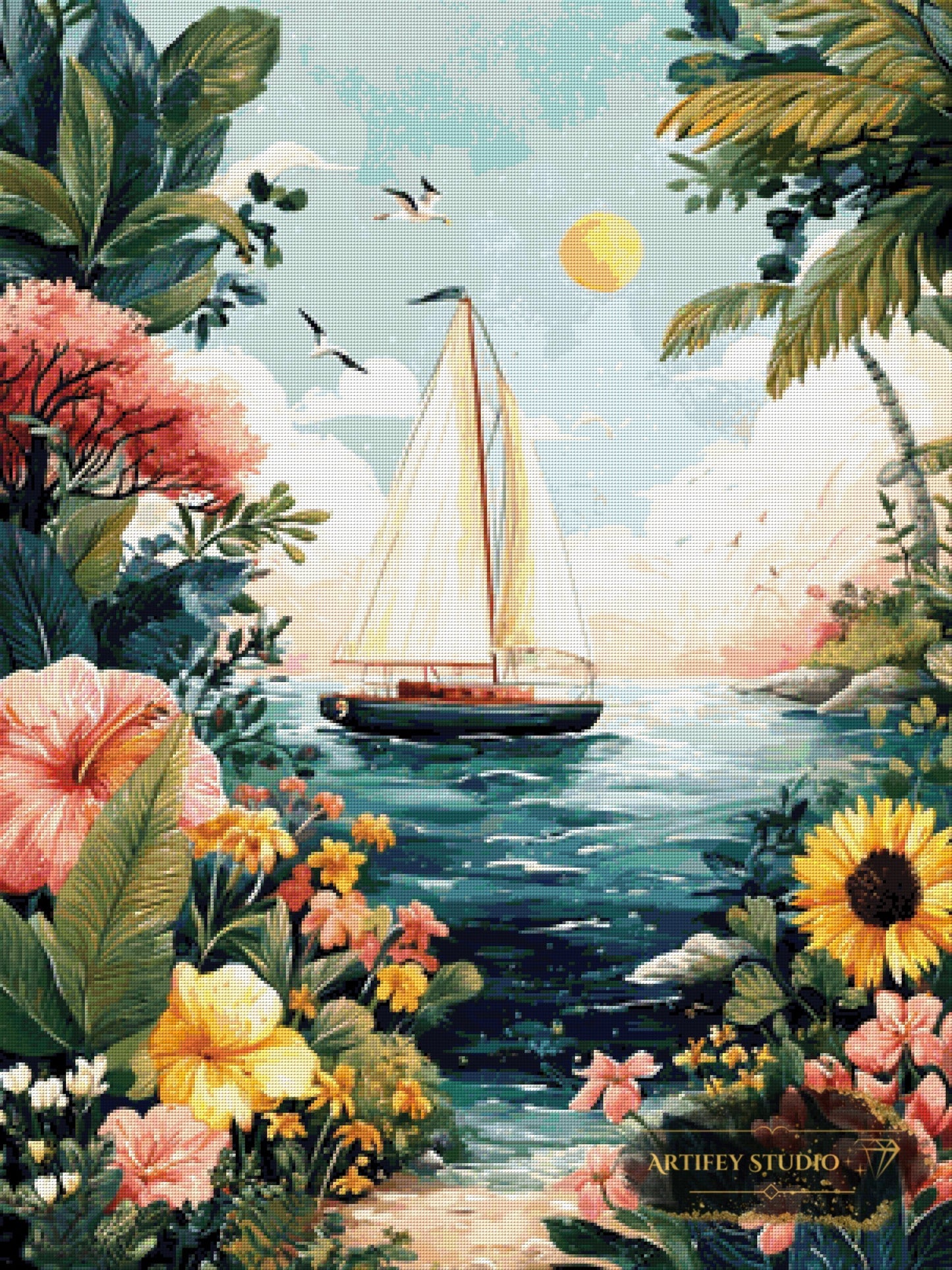 Wellenreiter by Salzkatze 75x100 mit 260 Farben