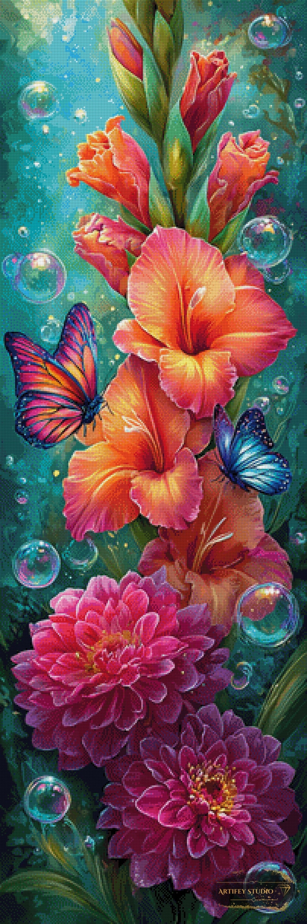 Blumenpoesie II by Artifey 50x150 mit 380 Farben