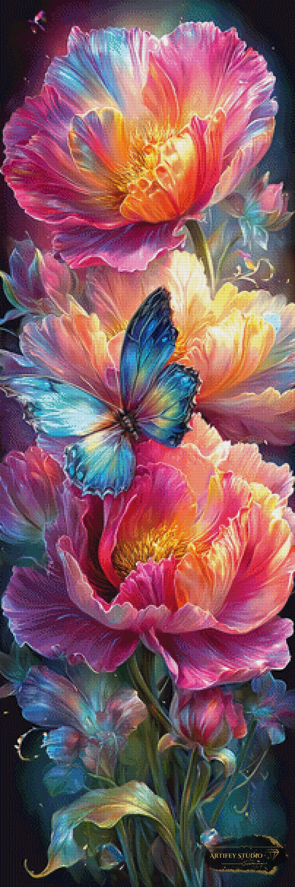 Blumenpoesie IV by Artifey 50x150 mit 360 Farben