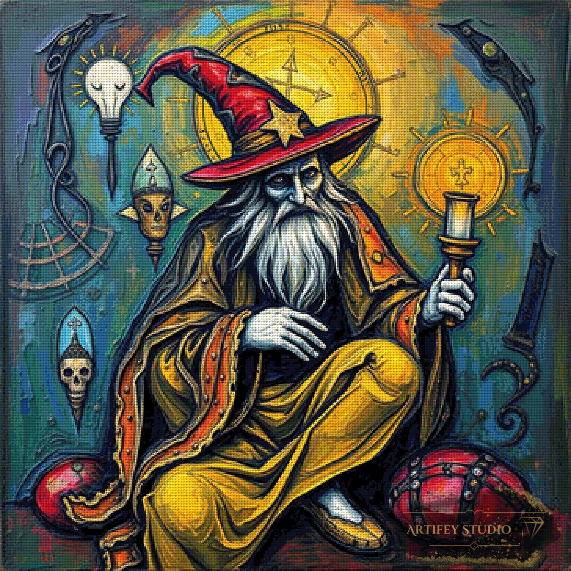 The Witcher by Skyler 90x90 mit 300 Farben – Artifey Studio
