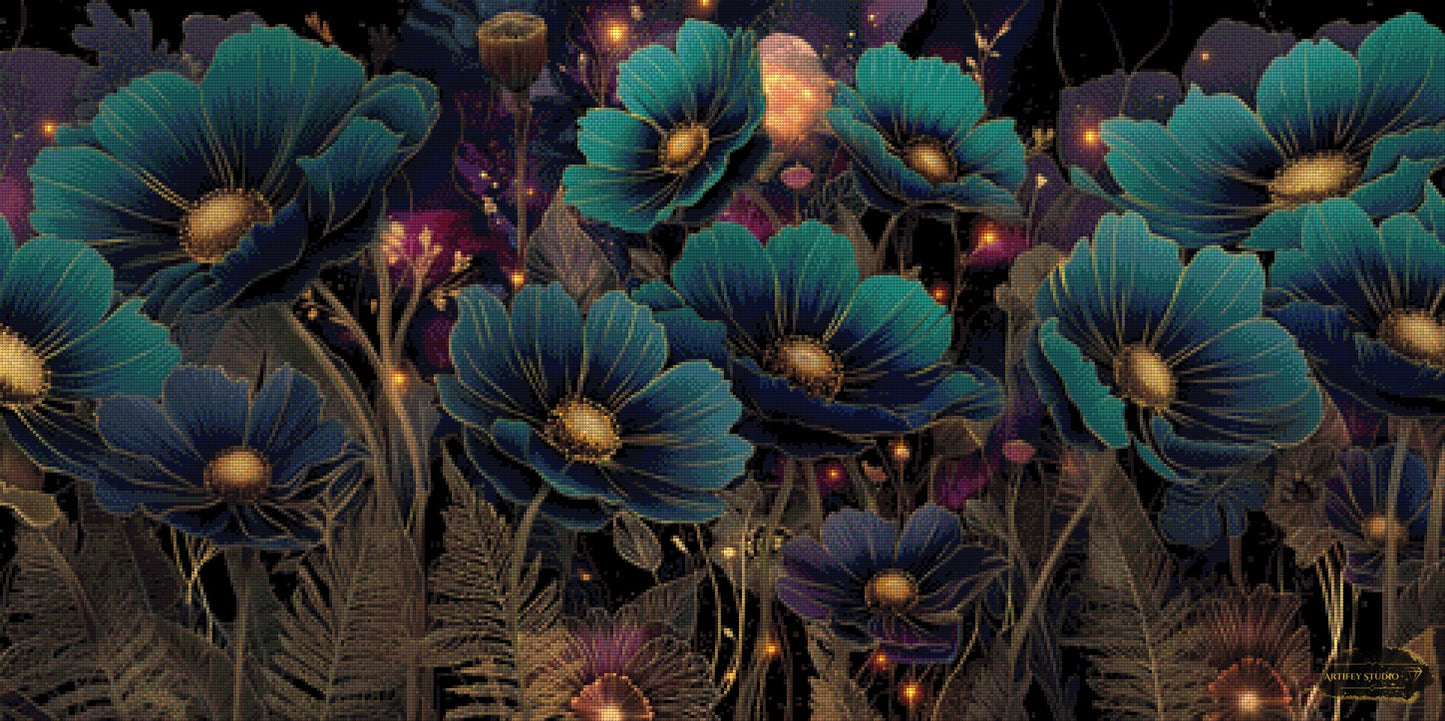 Gilded Mysticism II by Morrigan 120x60 mit 150 Farben