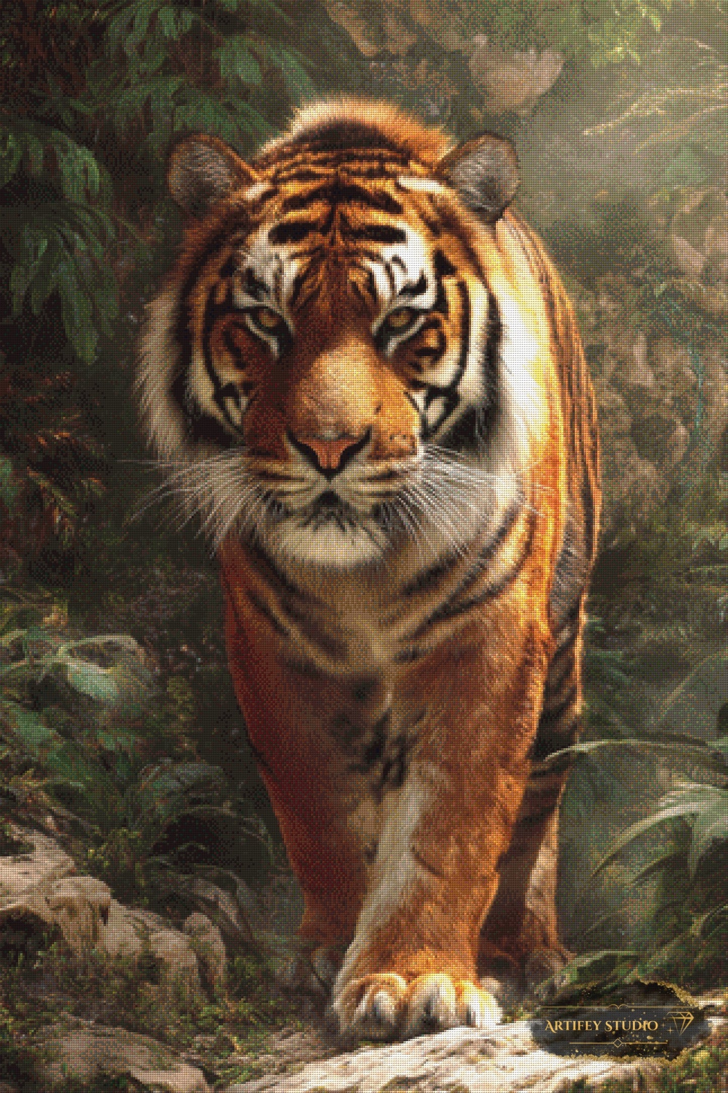 Auf der Pirsch by Salzkatze 80x120 mit 150 Farben