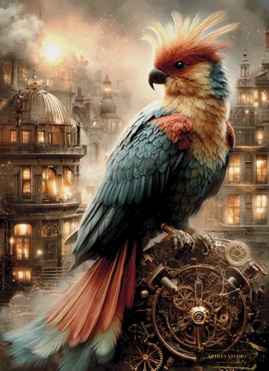 Steampunk Parrot by LaViie 80x110 mit 190 Farben