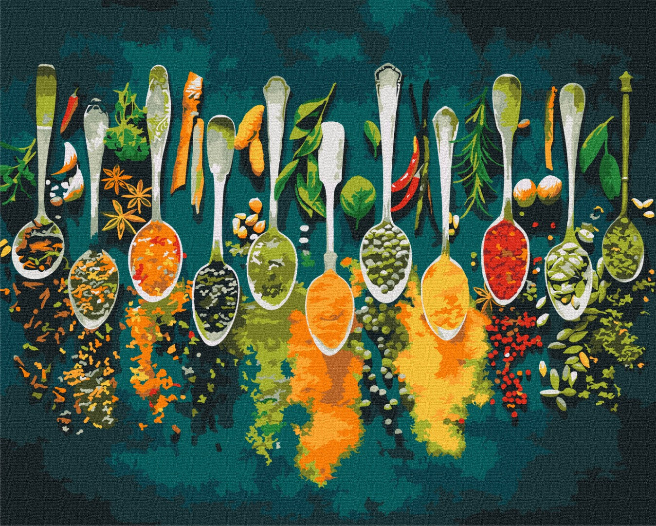 Premium Malen nach Zahlen „Sommercafé“